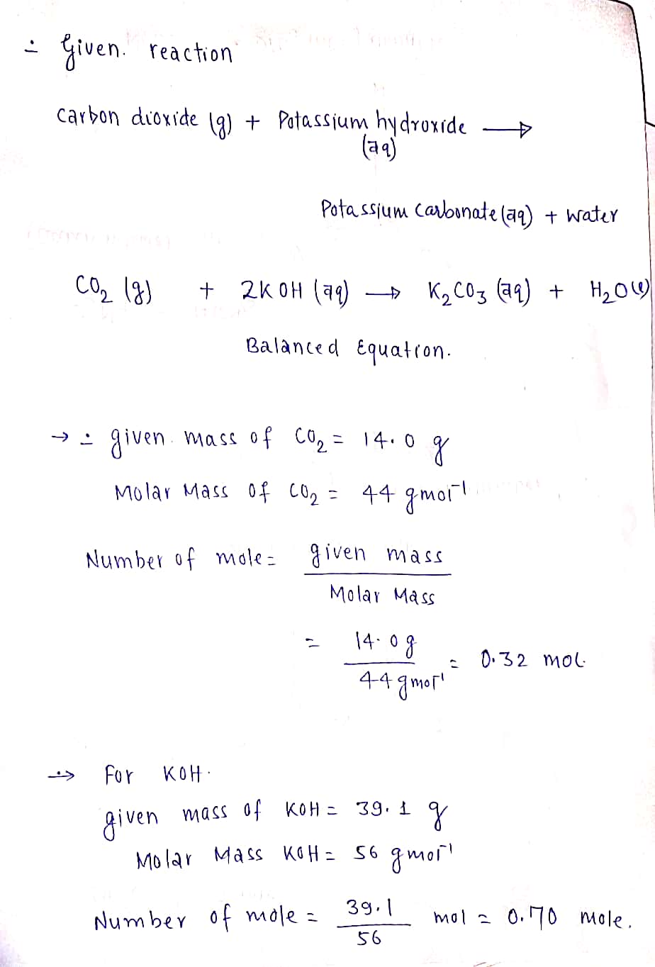 Chemistry homework question answer, step 1, image 1